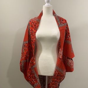 This is a orange kimono